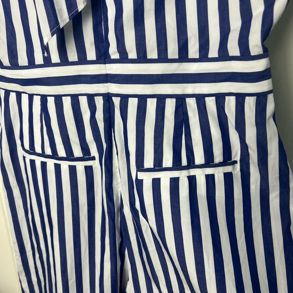 J. Crew Striped Halter Wide Leg Jumpsuit size 4 - Picture 8 of 16